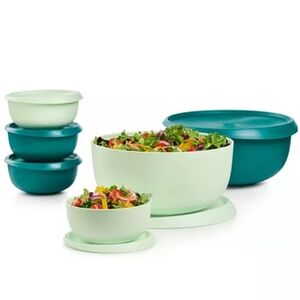 Tupperware Blossom Bowl Set. Never used. New in box.